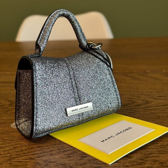 NWT!Marc Jacobs The Nano St. Marc Top Handle Charm -Galactic Glitter - Picture 4 of 11